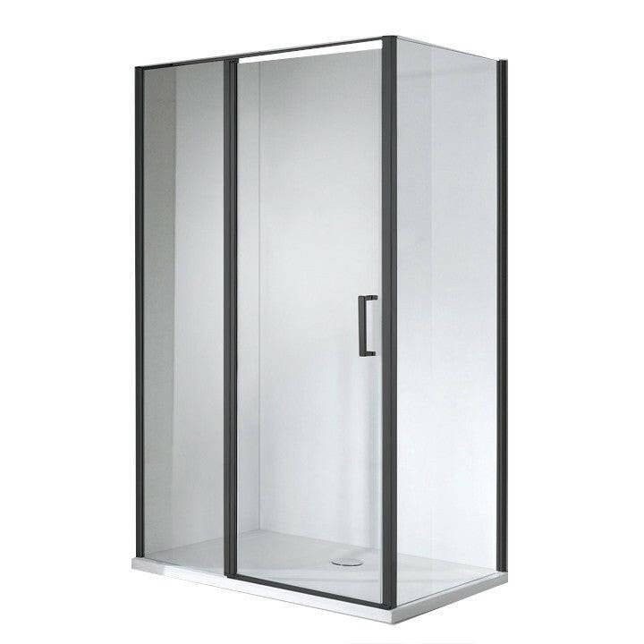 Wellis Triton Black 1 nyílóajtós szögletes zuhany Easy Cleannel, 120x80x190 cm (WC00480)