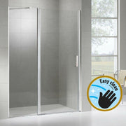 Wellis Pure nyílóajtós zuhanyfal Easy Cleannel, 100x190 cm (WC00481)