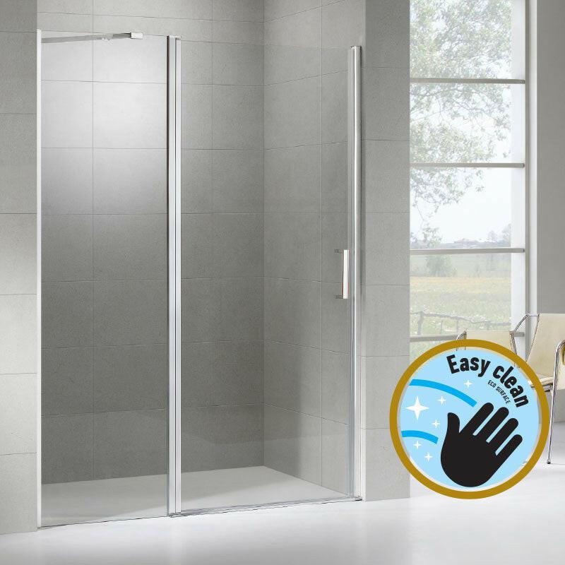 Wellis Pure nyílóajtós zuhanyfal Easy Cleannel, 100x190 cm (WC00481)