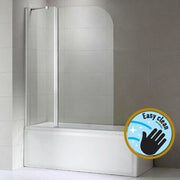 Wellis Edge 120 kádparaván, fix üveg panellel Easy Cleannel (120x145) (WC00485)
