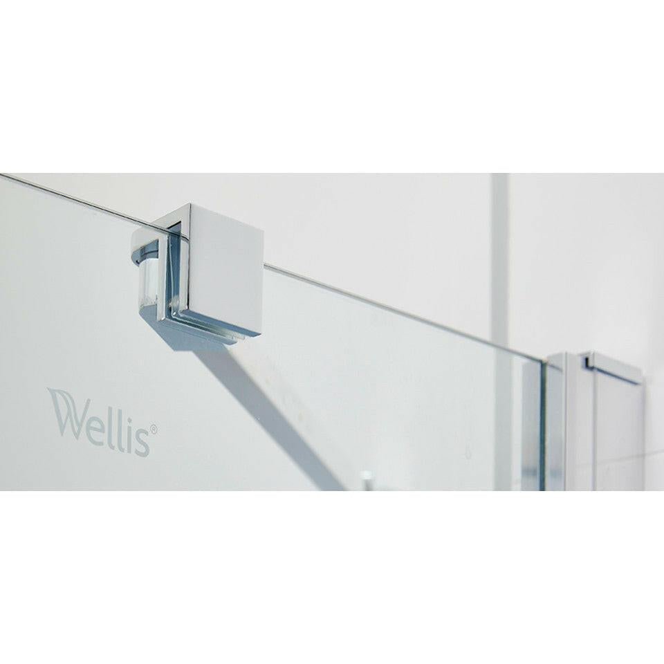 Wellis Pure 90 nyílóajtós zuhanyfal. easy cleannel, 90x190cm ( WC00519 )