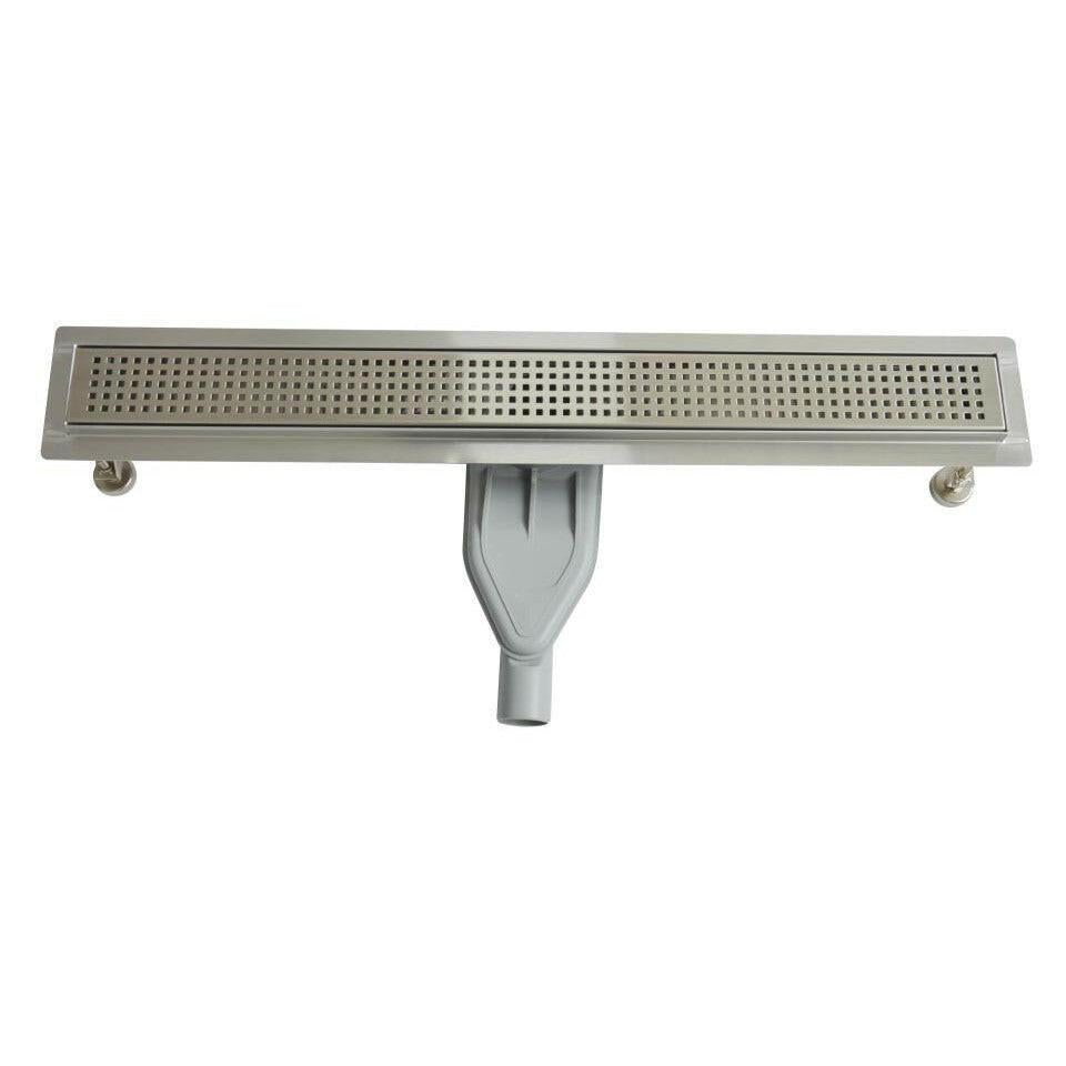 Wellis W - Drain Square 60 zuhanyfolyóka, 60x7x9,5 - 11 cm (WE00079)