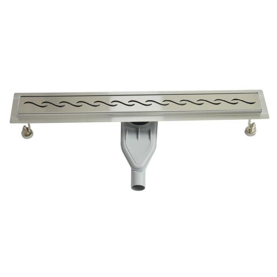 Wellis W - Drain Wavy 90 zuhanyfolyóka, 90x7x9,5 - 11 cm (WE00095)