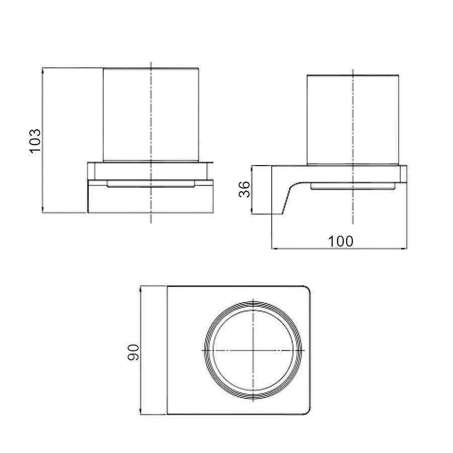 Wellis Mamba pohártartó, 9x10x10,3 cm (WE00112)