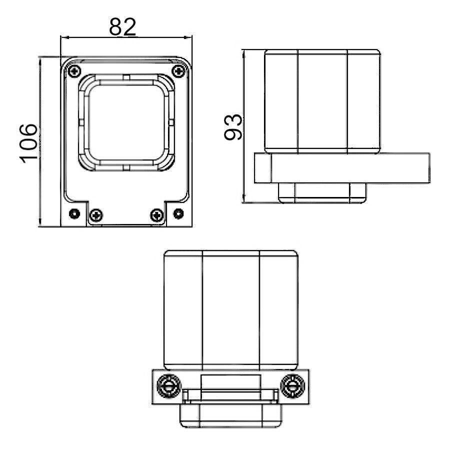 Wellis Capri pohártartó, 8,2x10,6x9,3 cm (WE00122)