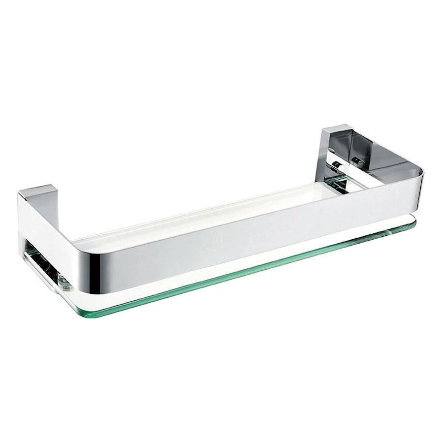 Wellis Capri polc ÜVEG - FÉM, 40x7x14,3 cm (WE00130)