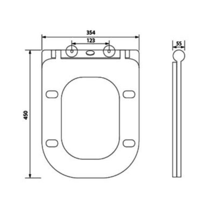 Wellis Erin Slim Soft Closing WC ülőke tetővel (WF00036)