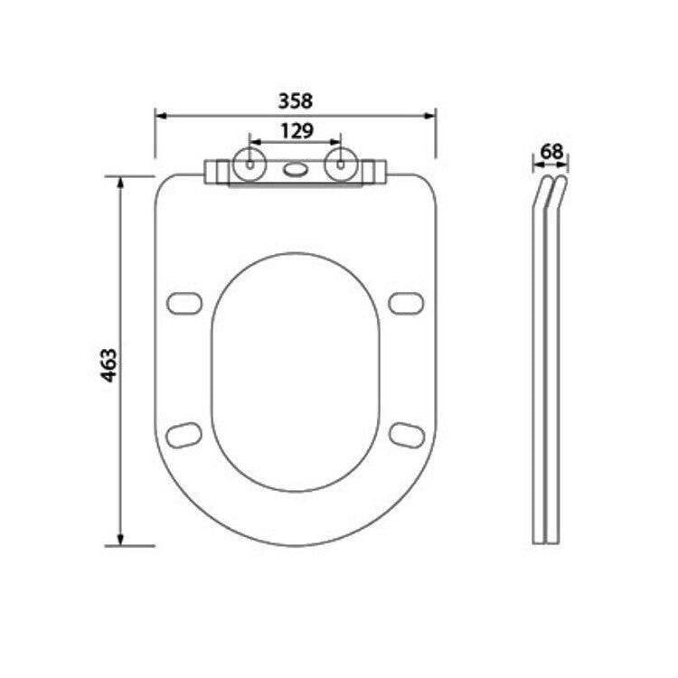 Wellis Bella Slim Soft Closing WC ülőke tetővel (WF00038)