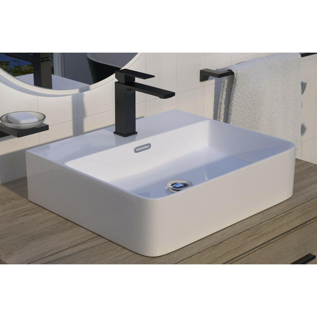 Wellis Lotus pultra építhető porcelán mosdó, 50x42,3x12,7 cm (WF00041)