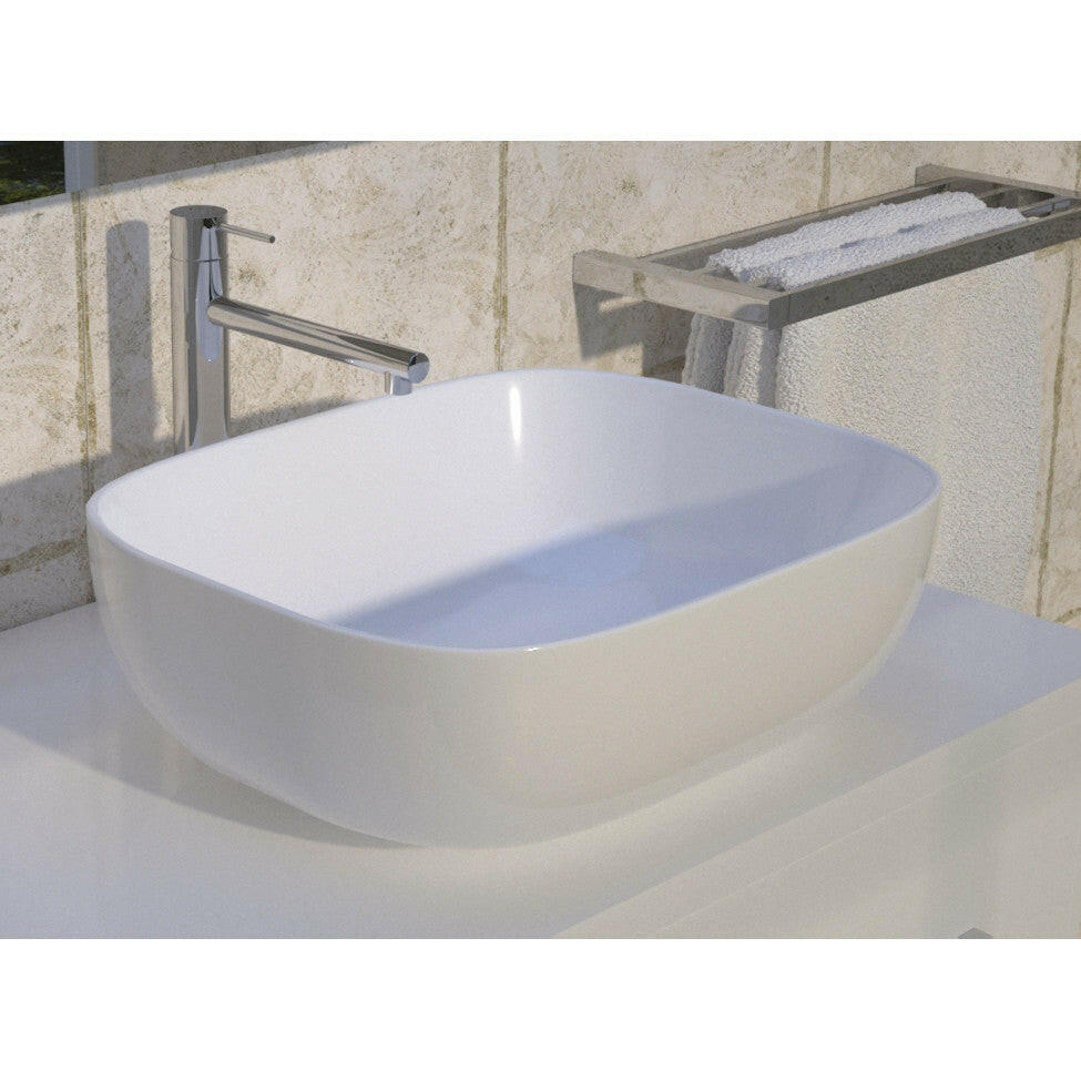 Wellis Daisy pultra építhető porcelán mosdó (49x39,5x15)-1