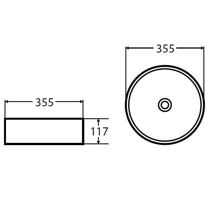 Wellis Rose pultra építhető mosdó, 35,5x11,7 cm (WF00044)
