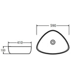 Wellis Iris pultra építhető mosdó (59x41x10)-1