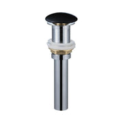 Wellis Rose Black leeresztő, matt fekete gombbal (WF00060)