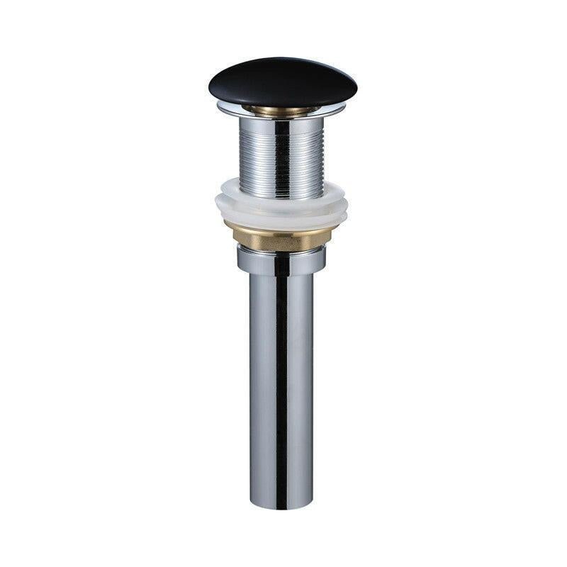 Wellis Rose Black leeresztő, matt fekete gombbal (WF00060)