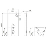 Wellis Corsica Black szerelőmodul álló WC-hez (48,3x10,8x100,3)-1