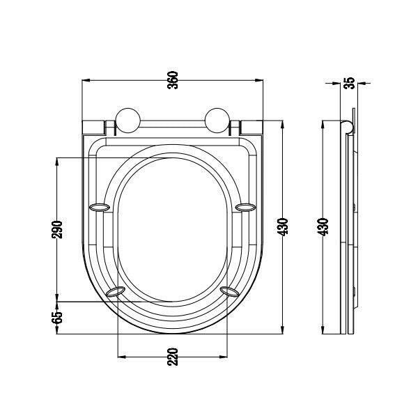 Wellis Andreas B modell WC tető ( WF00094 )