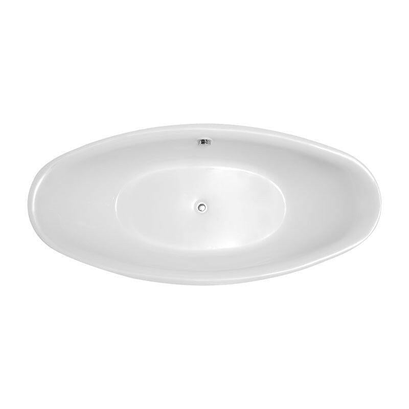 Wellis Arezzo White szabadon álló kád (180x87x65) le - és túlfolyó + szifon, rejtett szintezőláb (WK00122)