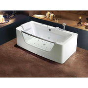 Wellis Rhone E - Drive™, hidromasszázs kád, Flipper csapteleppel, 170x85x58 cm (WK00125)