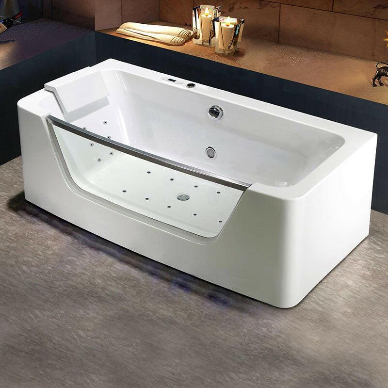 Wellis Rhone E - Drive™, hidromasszázs kád, csaptelep nélkül, 170x85x58 cm (WK00139)
