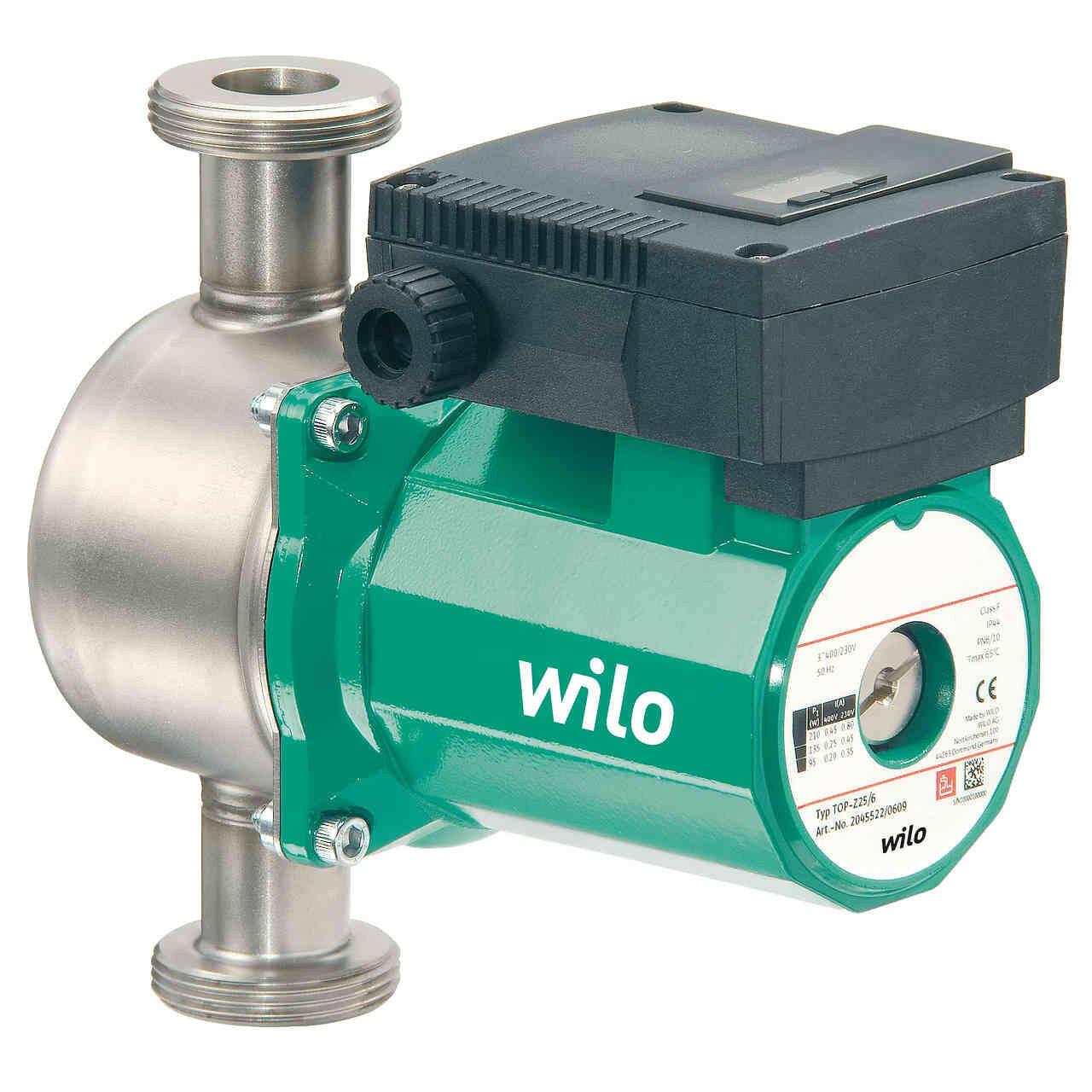 WILO TOP - Z 20/4 (1~230 V, PN 10, Inox) keringető szivattyú ivóvízhez