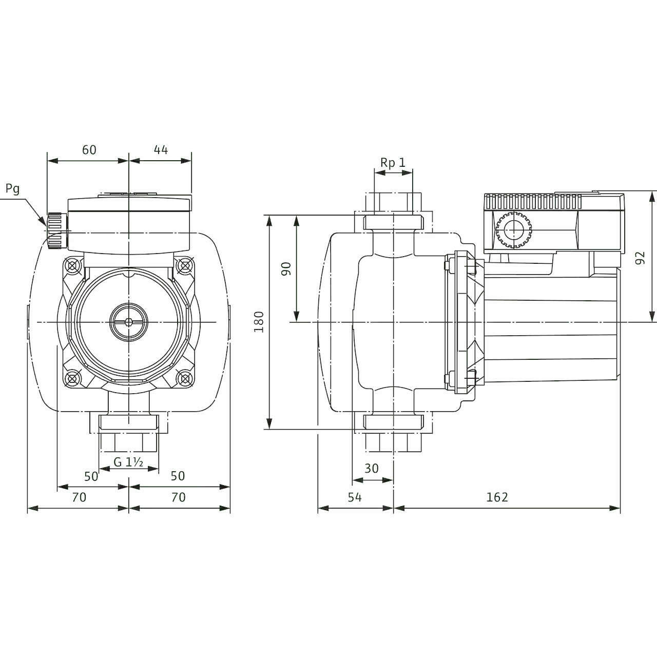 WILO TOP-Z 25/6 (1~230 V, PN 10, Inox) keringető szivattyú ivóvízhez-1