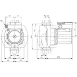 WILO TOP-Z 30/7 (3~400 V, PN 10, RG) keringető szivattyú ivóvízhez-1