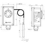 Afriso GTK/7RD kapil. term. 0-90°C 1 m-1