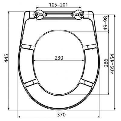 Alcaplast A604 WC ülőke tetővel, Soft Close (A604)