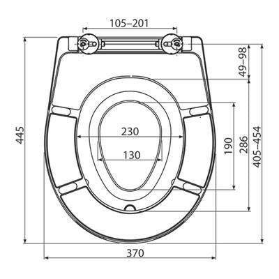 Alcaplast A606 WC ülőke gyermekbetéttel, tetővel, SoftClose