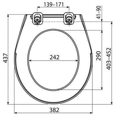 Alcaplast A60 WC ülőke antibakteriális-1