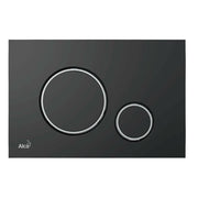 Alcaplast WC tartály nyomólap M778 fekete - matt / króm - fényes