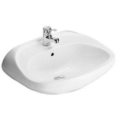 Alföldi Bázis mosdó 57x47 cm 1 furattal középen 4163 01 01-0