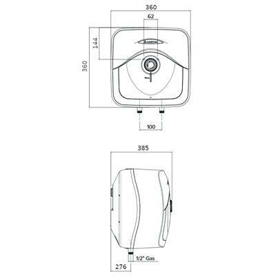 Ariston AN RS 10/3 felső elektromos vízmelegítő ErP (3100329)