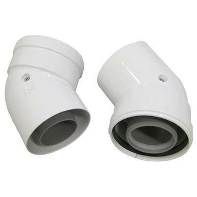 Ariston ALU/ALU 80/125 könyök 45° (2db) (3318037)