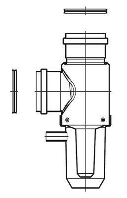 Ariston ALU/ALU 80/80 talpas könyök kondenzátum elvezetővel (3318044)