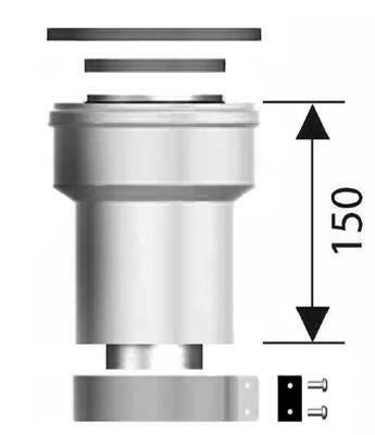Ariston PPS/ALU 80/125 függőleges indítóidom-0