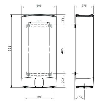 Ariston Velis VLS Evo 50 ErP elektromos vízmelegítő EU (3626145 - R)