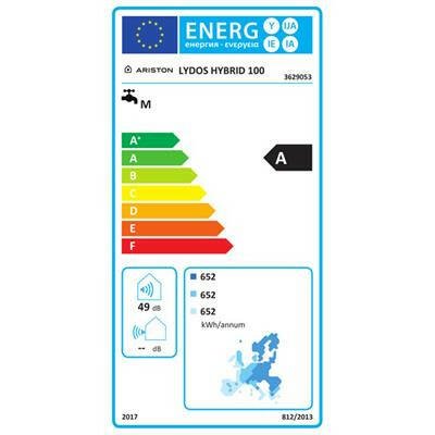 Ariston Lydos Hybrid 100 "A" energiaosztályú elektromos hybrid vízmelegítő 100 literes (3629053)
