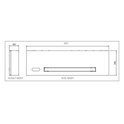 Ariston Nimbus Aquaslim 15 WH fan - coil, falra szerelhető, 1,5kW fűtési teljesítmény (3301542)