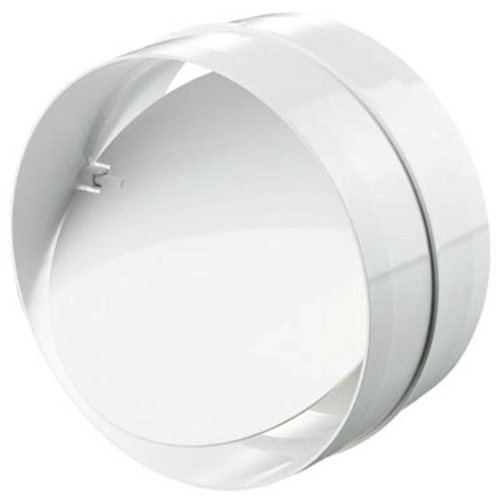 Awenta KO125 - 22 kerek csőtoldó 125 mm, visszacsapószeleppel