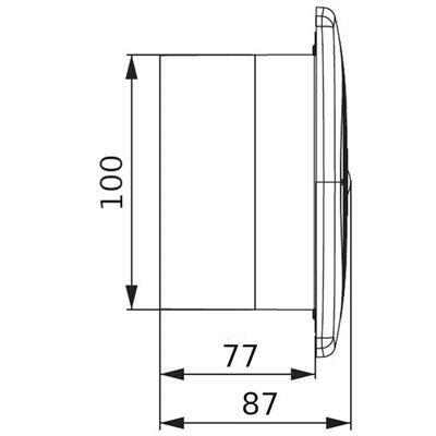 Awenta WA-100T ventilátor időkapcsolóval-3