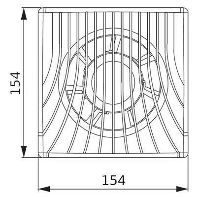 Awenta WA - 120T ventilátor időkapcsolóval (WA120T)