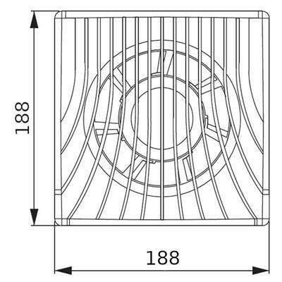Awenta WA - 150H ventilátor páraérzékelővel (WA150H)