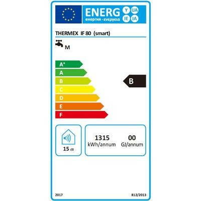 Thermex Flat Smart IF 80 elektromos vízmelegítő, lapos, két tartályos (67 liter / 2 kW / 293 mm)