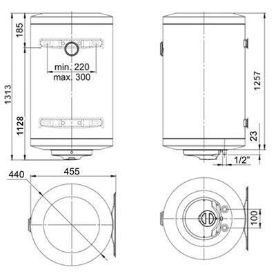 Bosch Tronic 2000T 150B fali függesztett vízmelegítő (7736504505)
