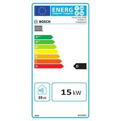 Bosch Tronic Heat 3500 15kW elektromos kazán 6 lépcsős modulációval, max 3bar nyomásra (7738502607)