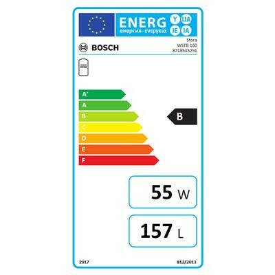 Bosch WSTB 160 indirekt fűtésű tároló 160l, 20kW - os hőcserélővel, lágy PVC burkolattal (8718545251)