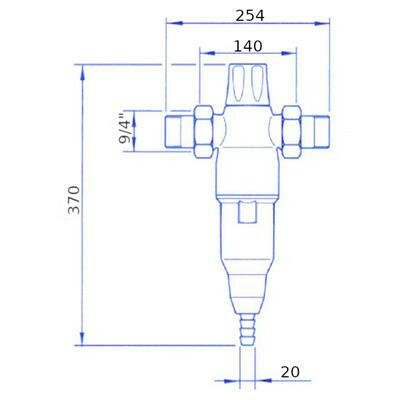 BWT Europafilter RS 6/4" vízszűrő visszamosható (10236)