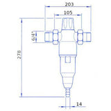 BWT EUROPAFILTER RS 5/4" vízszűrő vissz.-1