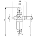 BWT Protector mini HWS C/R 1" szűrővizszűrő nyomáscsökkentővel hidegvizes-1